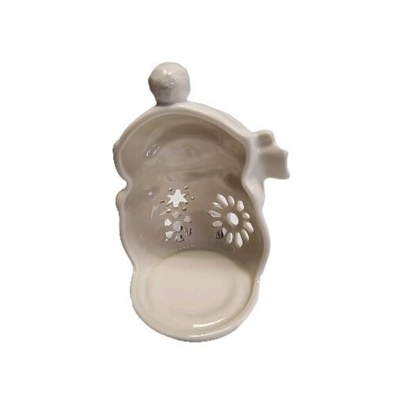 LENOX 4" Bright Christmas Snowman Votive Light Candle Holder HG8 - Picture 3 of 8